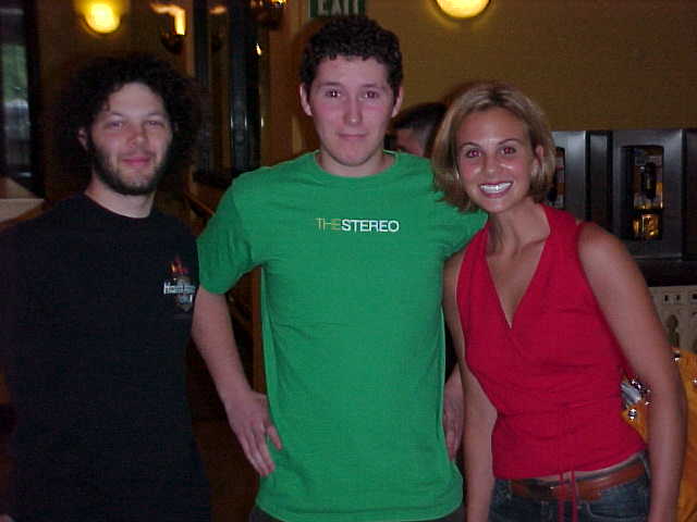 This is Elisabeth and Caleb. The hairy guy is Pete and Caleb's friend Dan. He has a crush on Elisabeth, so Caleb didn't let him get any closer than this. Out of respect, obviously.